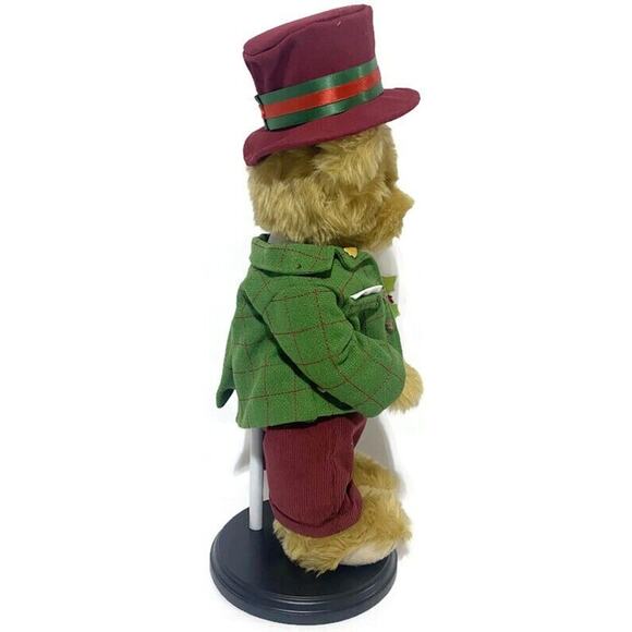 Danbury Mint Christmas Bear Santa Gilbert 2020 16 Inches With Stand and Box NEW - Picture 5 of 11